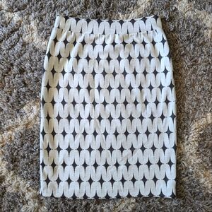 Renee C Print Pencil Skirt Size MD